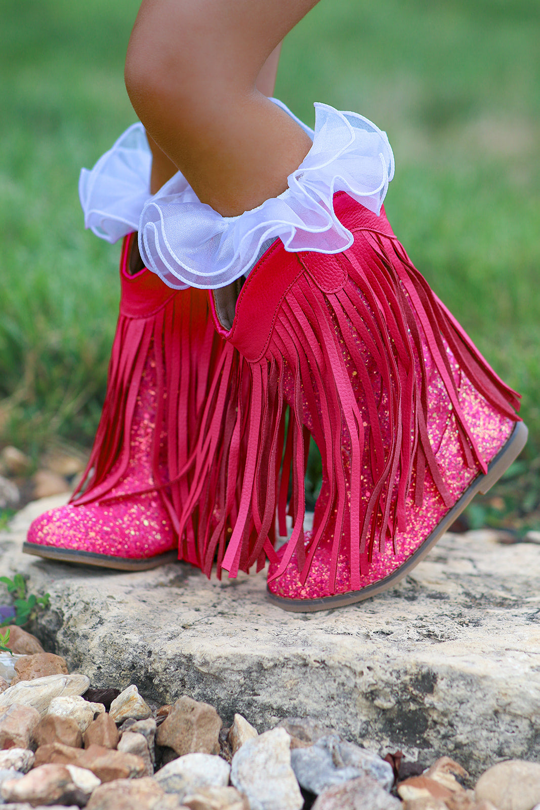 [Bright Pink] Cowboy Boots
