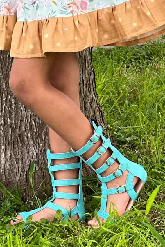 [Turquoise] Gladiator Sandals