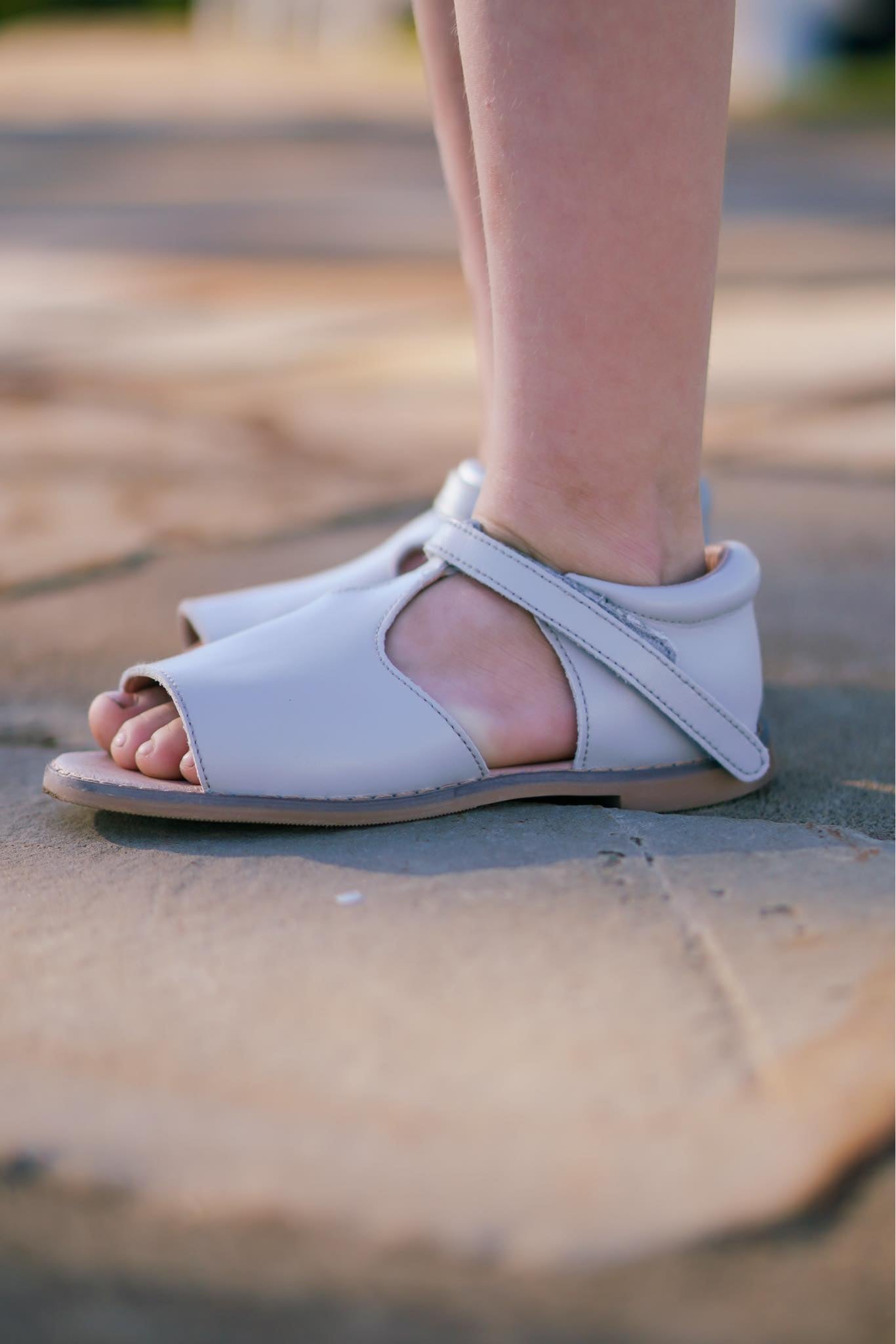 [Gray] Peep Toe Sandals