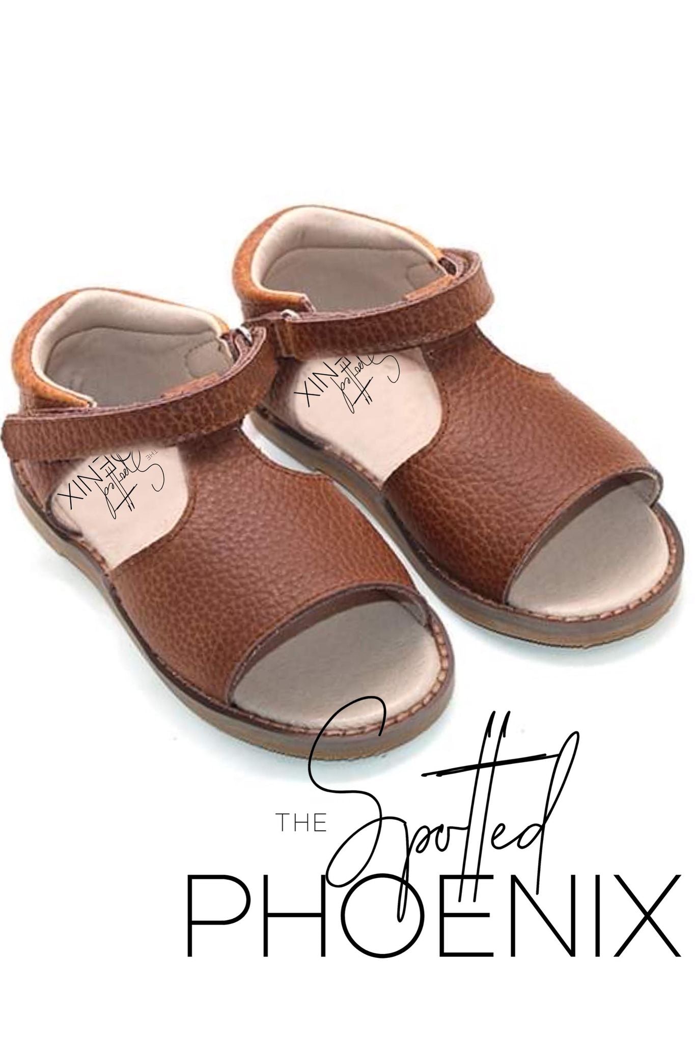 [Weathered Brown] Peep Toe Sandals