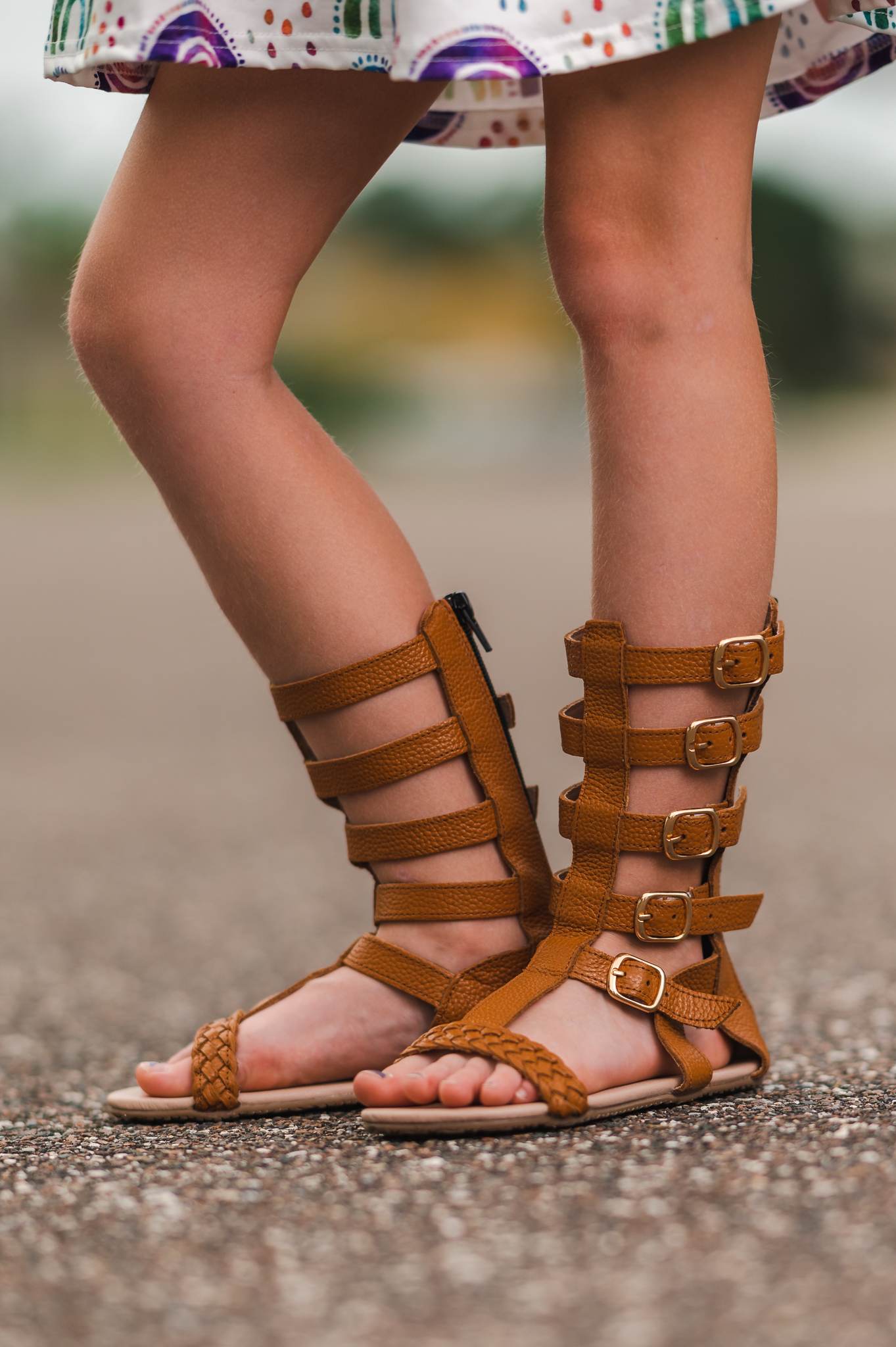 [Camel] Gladiator Sandals