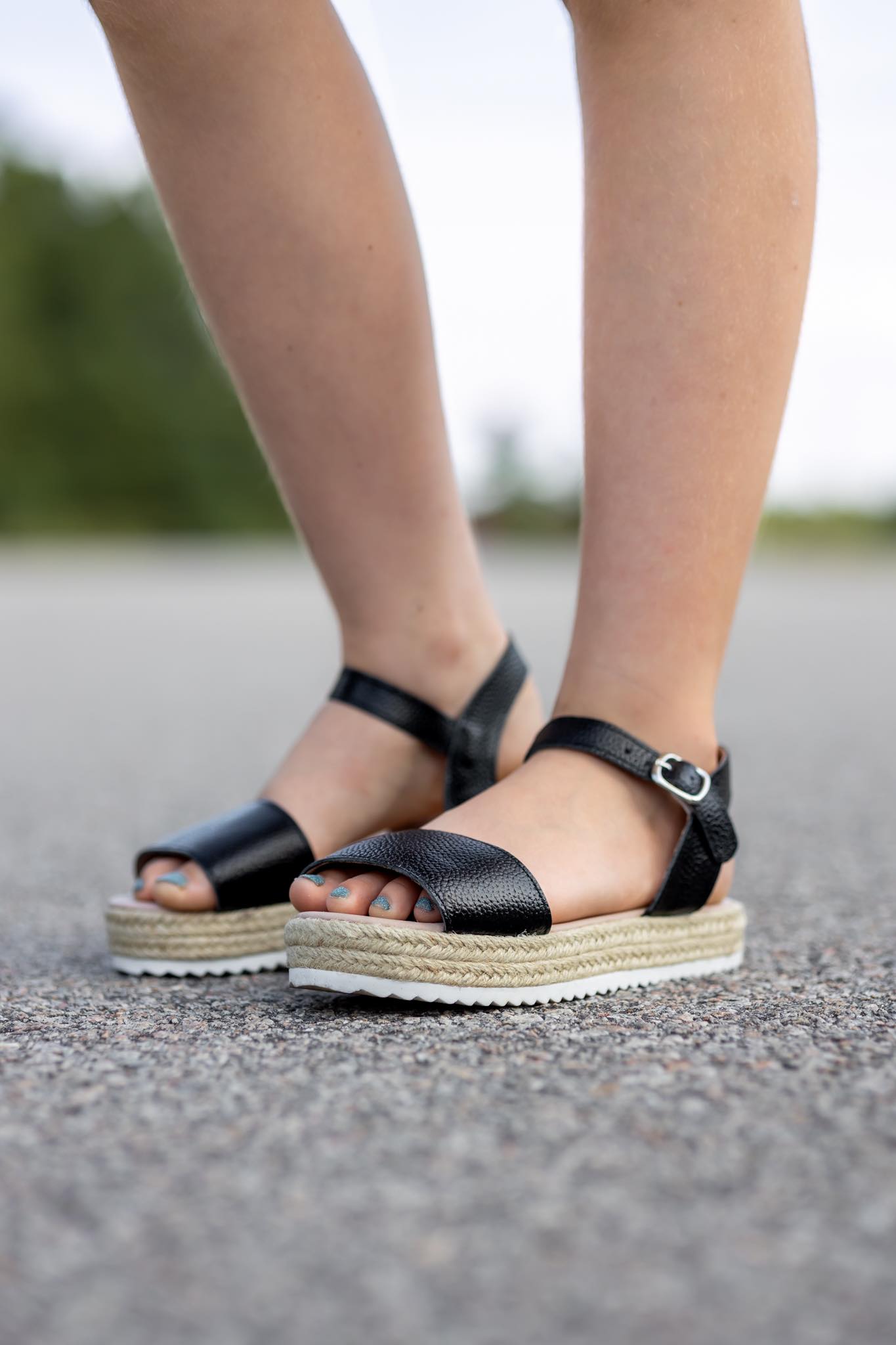 [Black] Espadrille Sandals