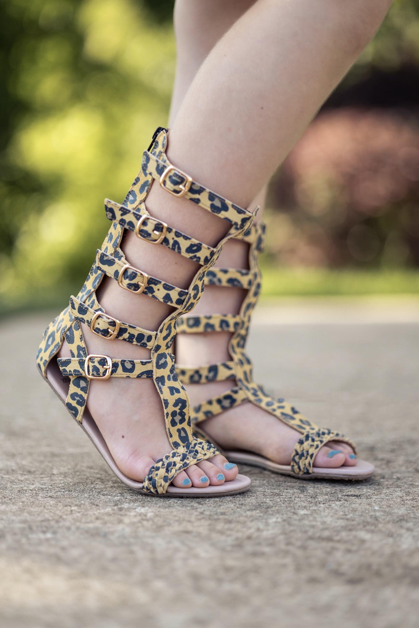 [Leopard] Gladiator Sandals