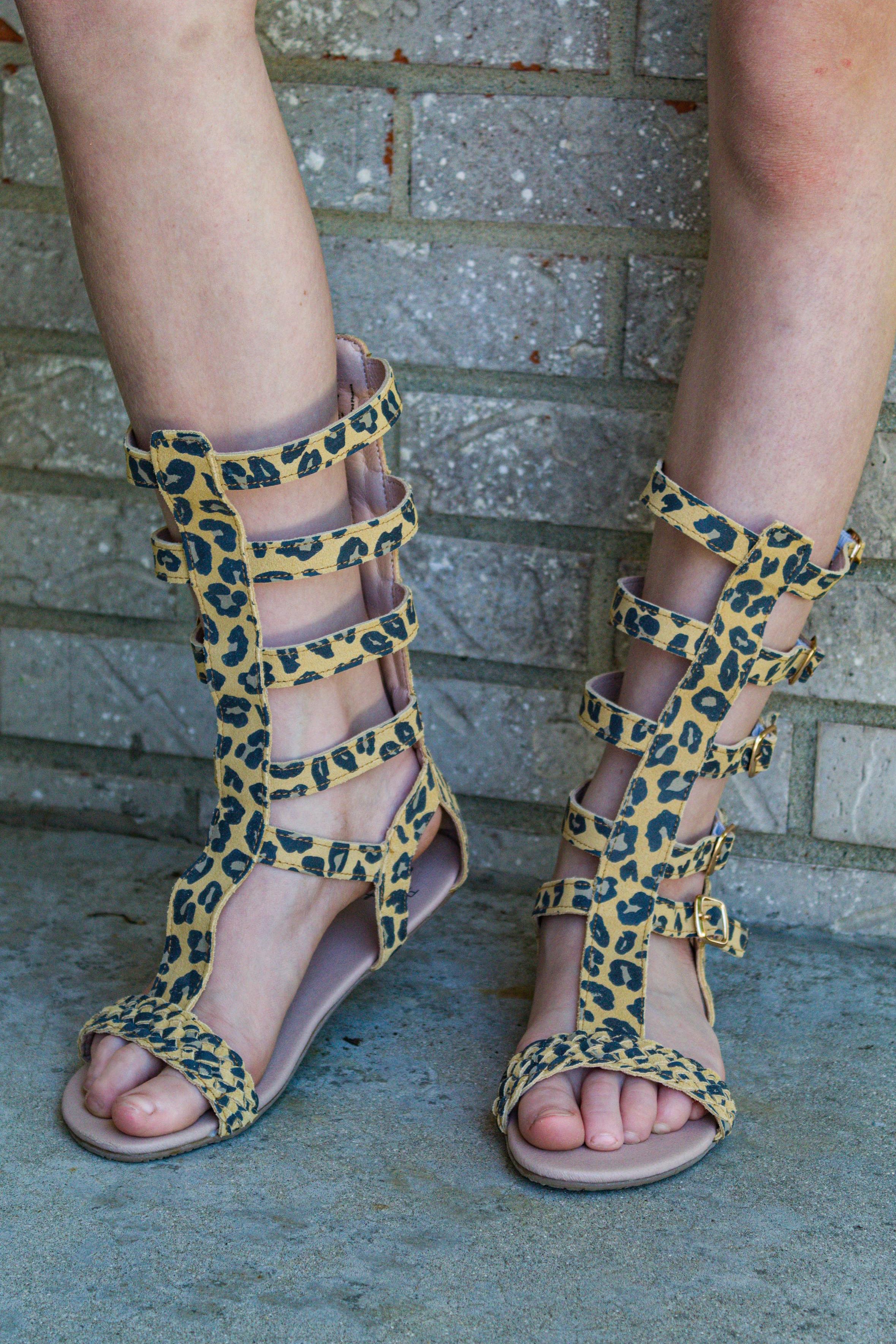 [Leopard] Gladiator Sandals