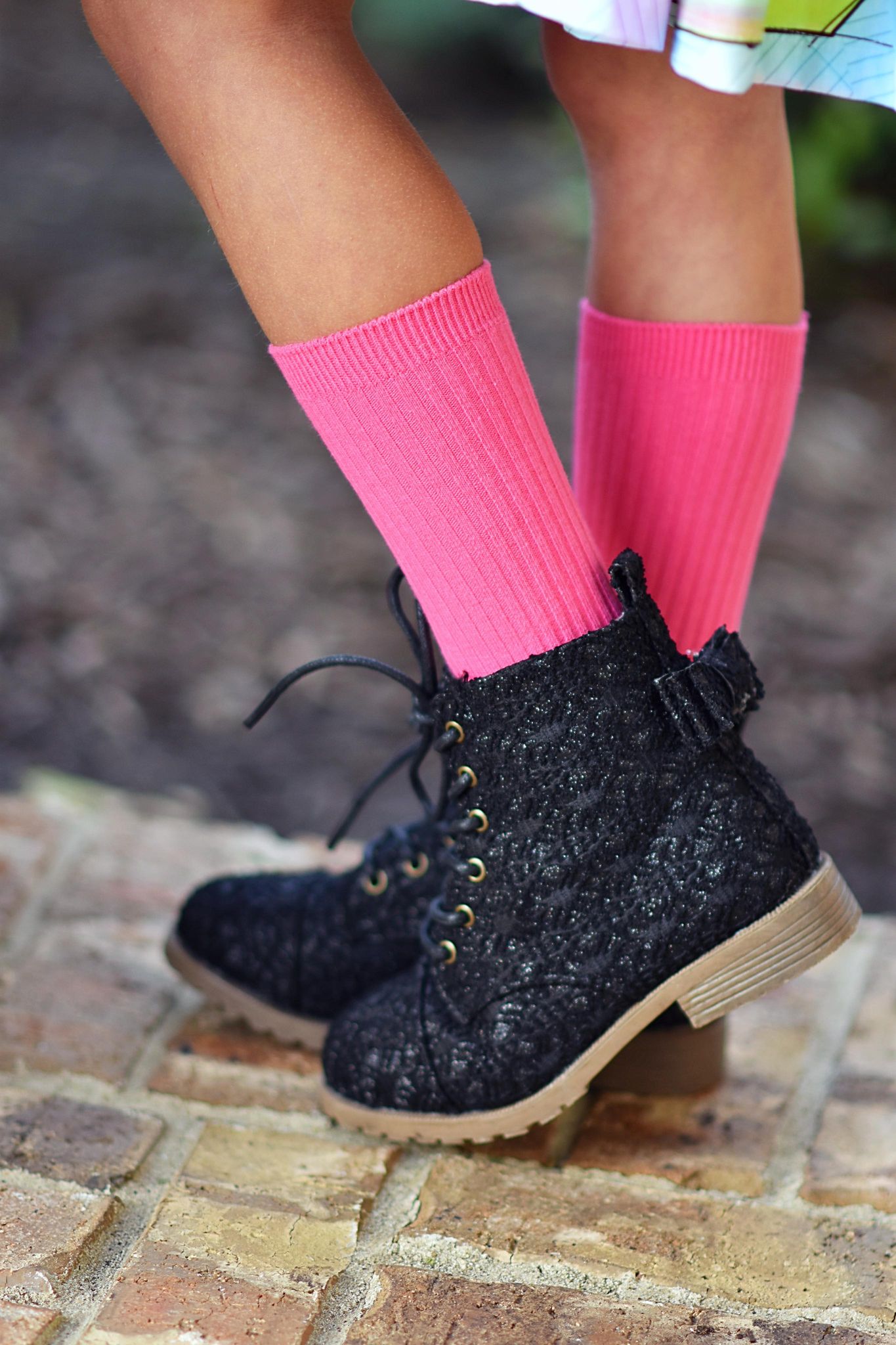 [Hot Pink] Tall Socks
