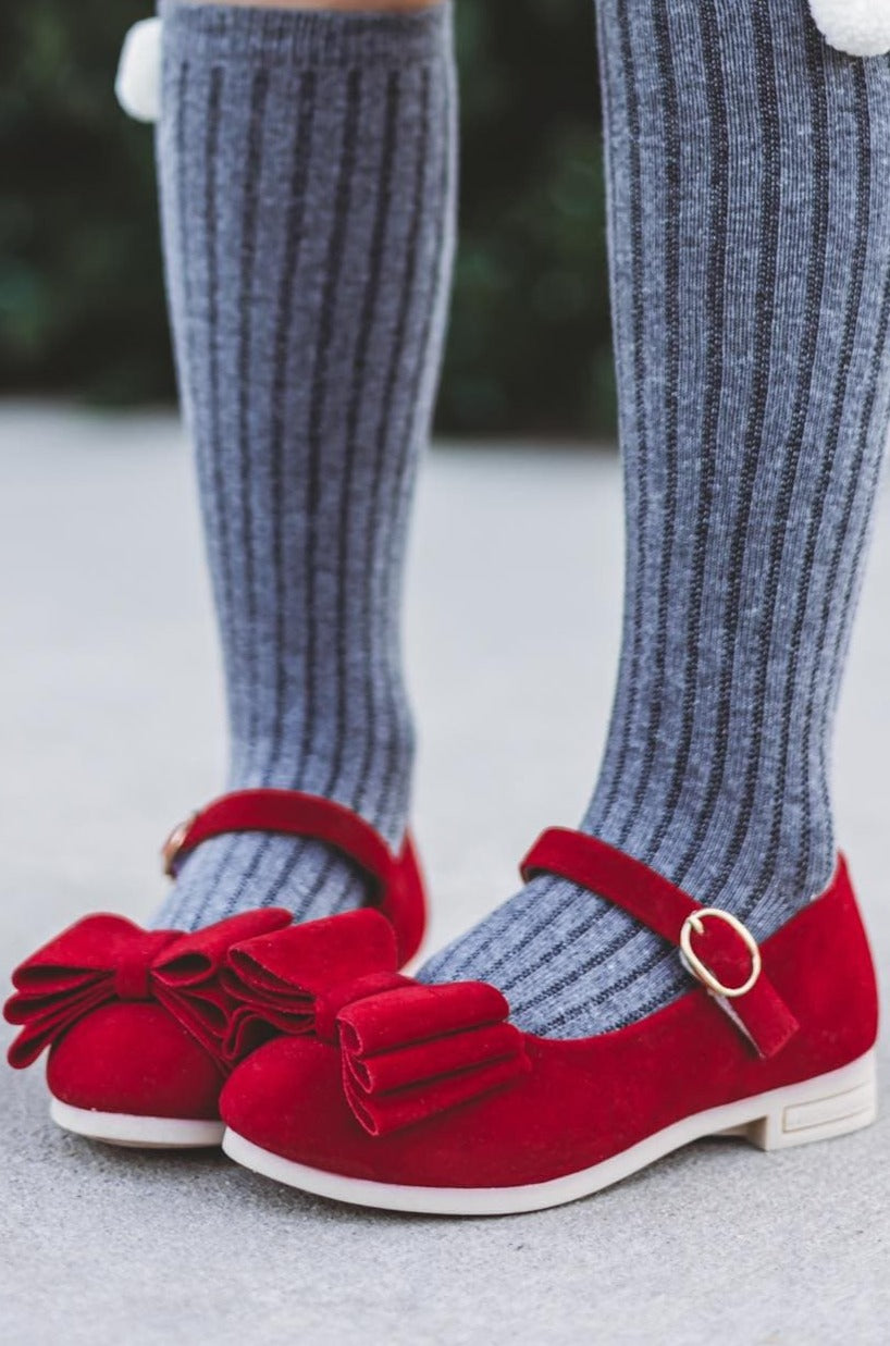 [Crimson Crush] Bow Shoes