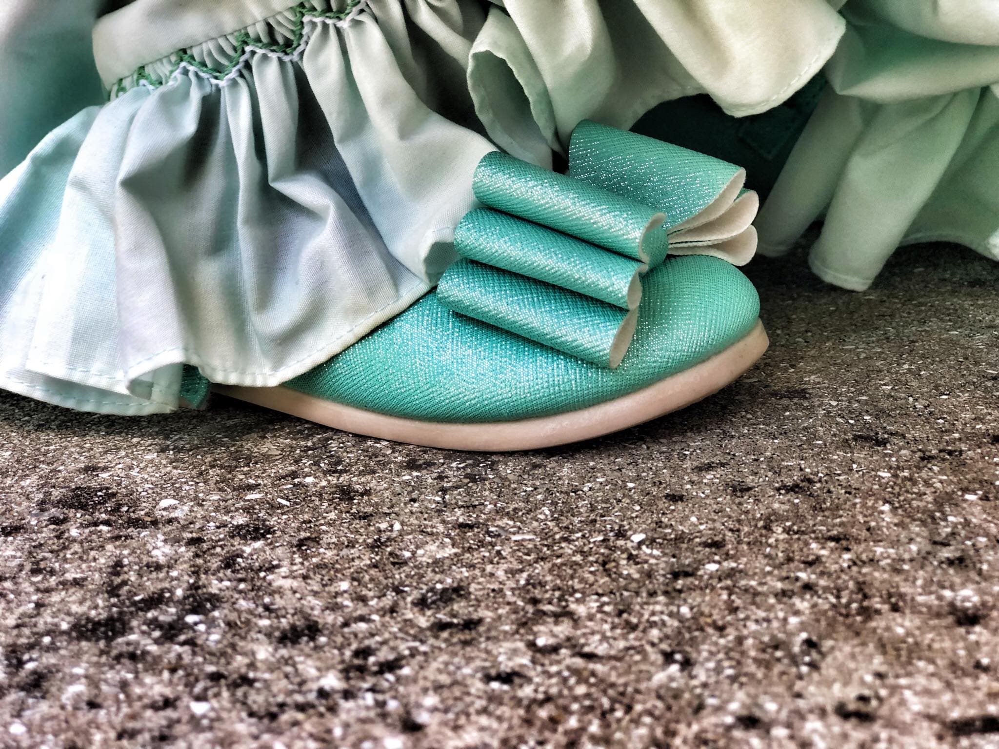 [Mint] Bow Shoes