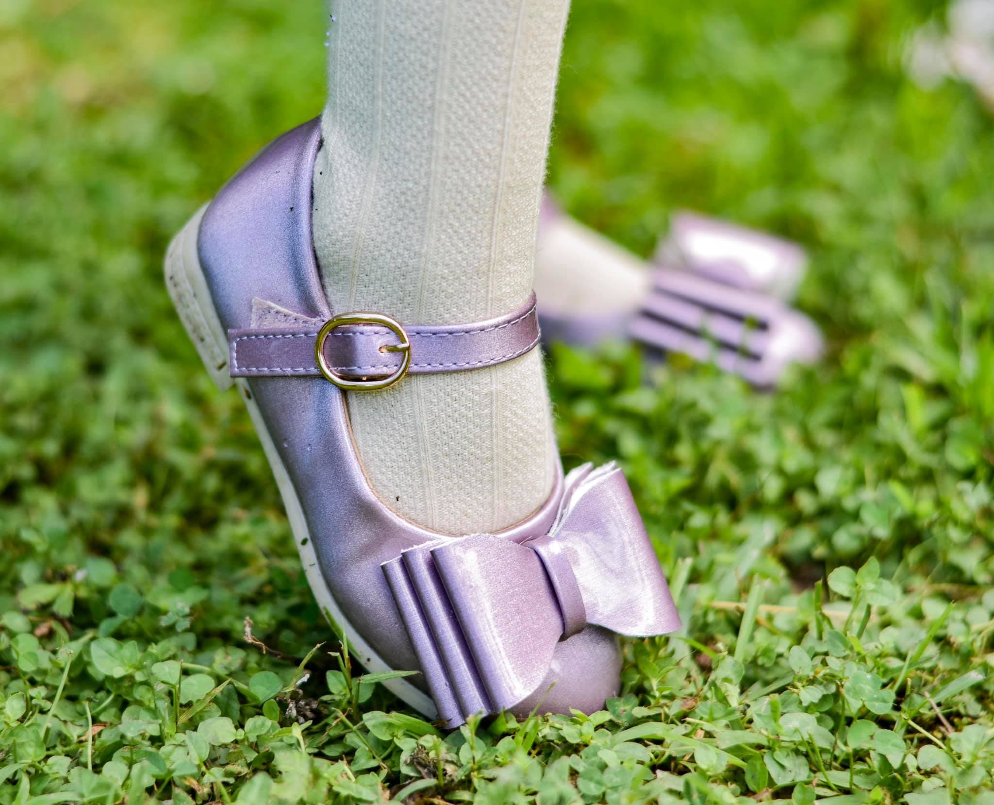 [Orchid Mauve] Bow Shoes