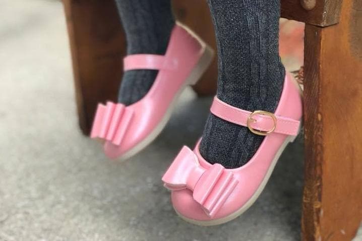 [Pearl Pink] Bow Shoes