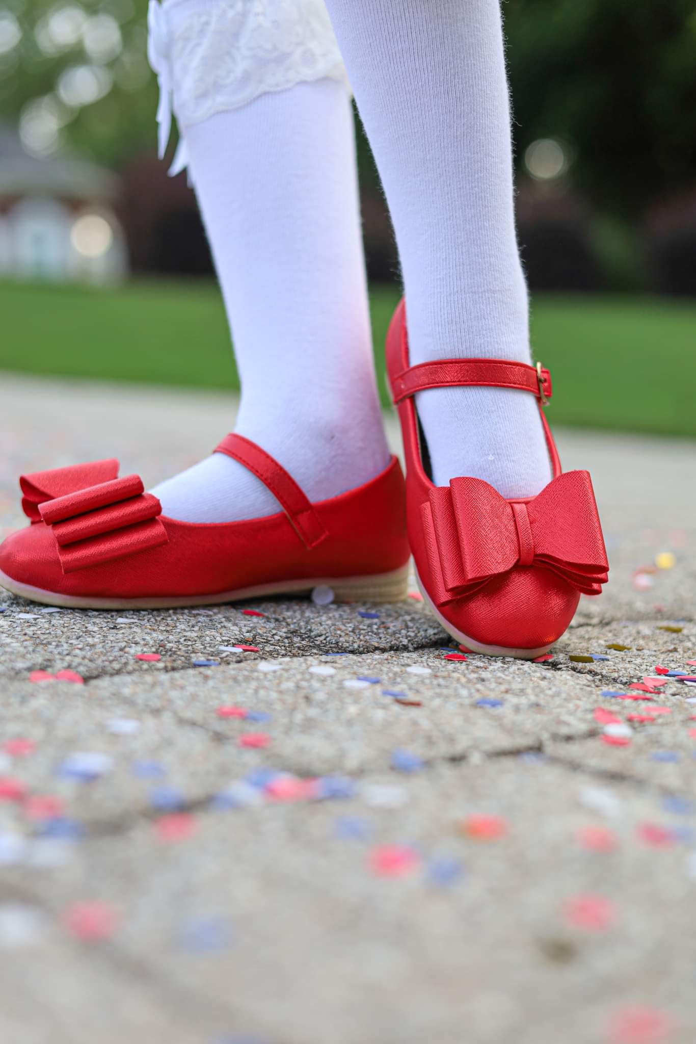 [Red Shimmer] Bow Shoes