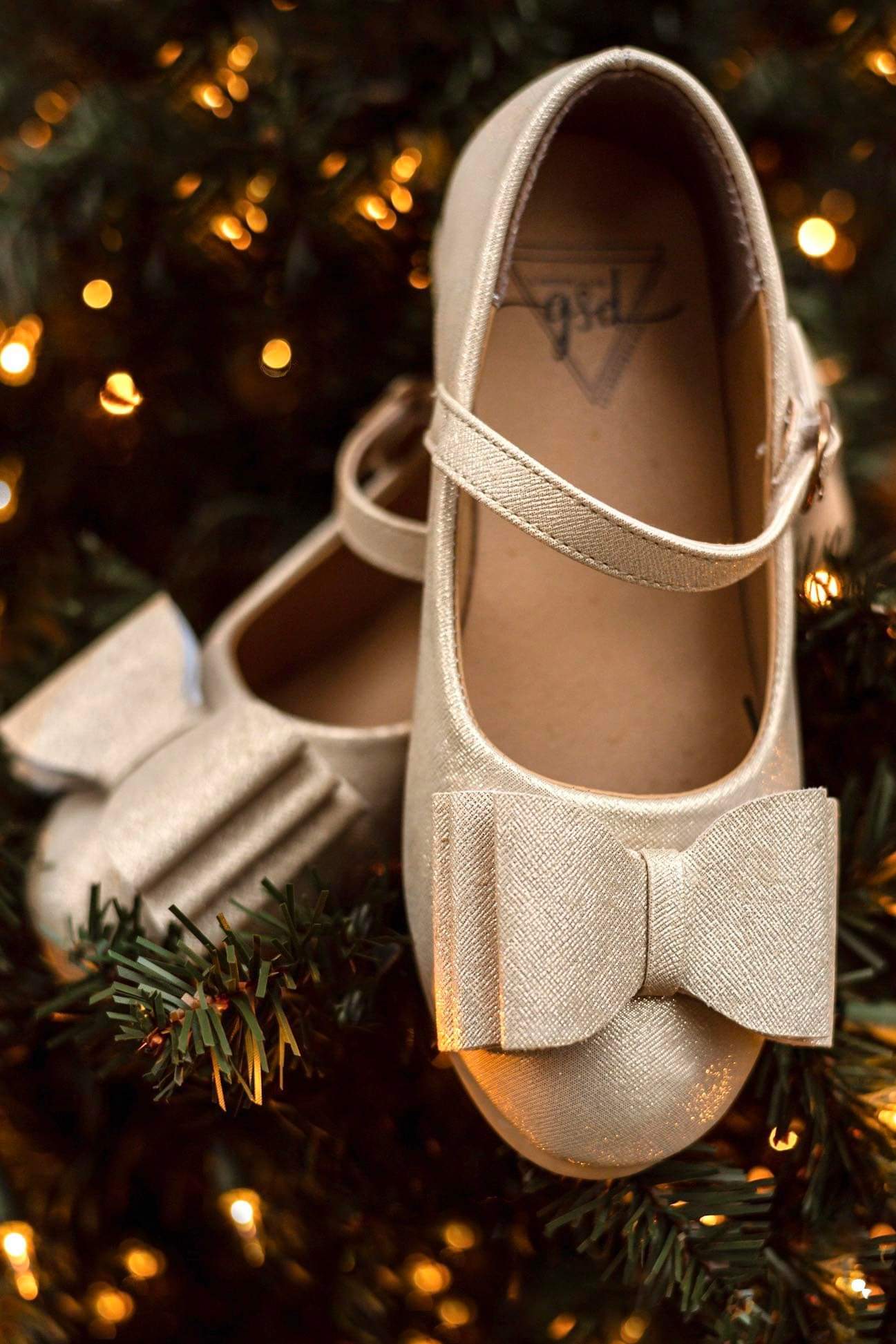 [Champagne] Bow Shoes