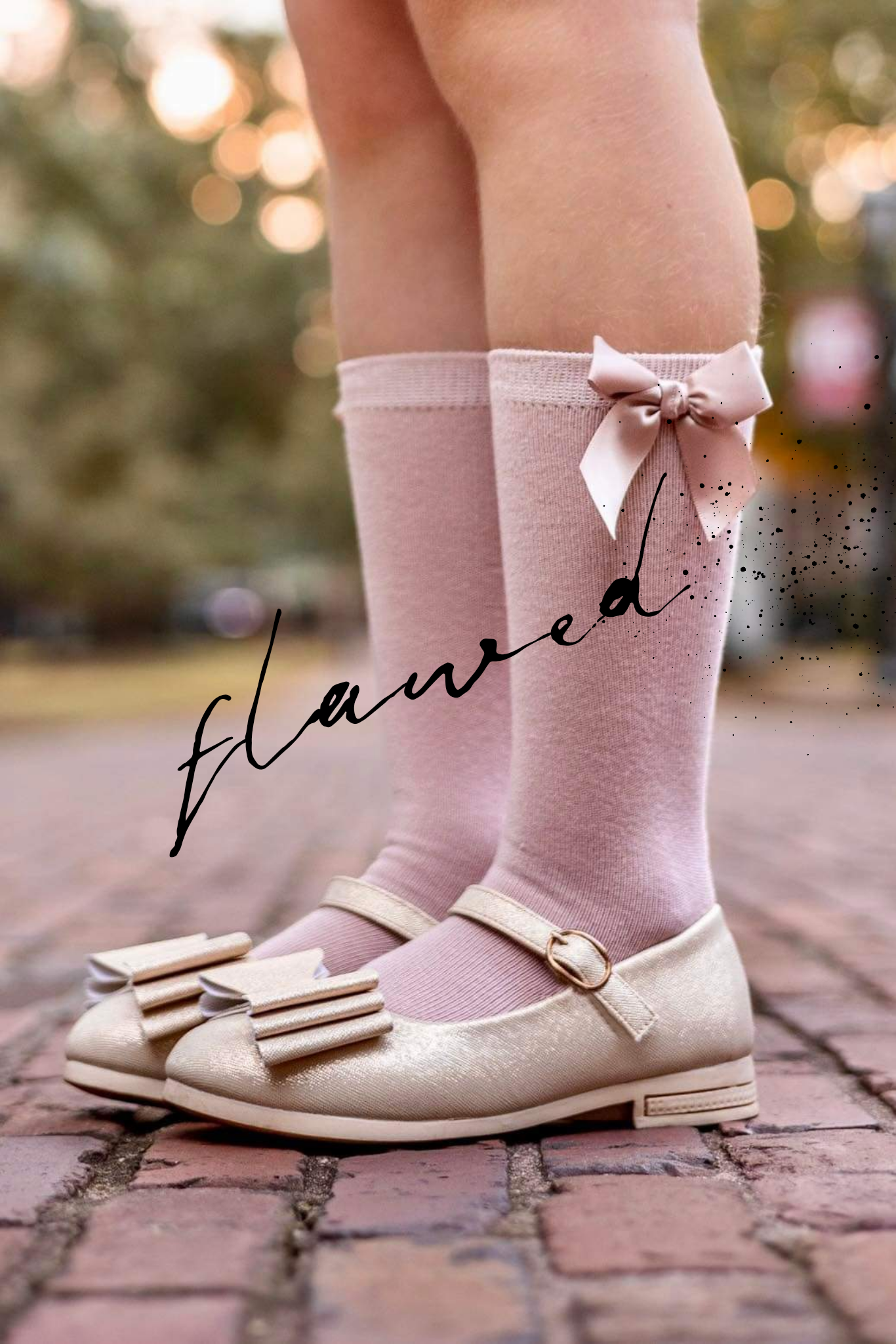 [Champagne] FLAWED Bow Shoes