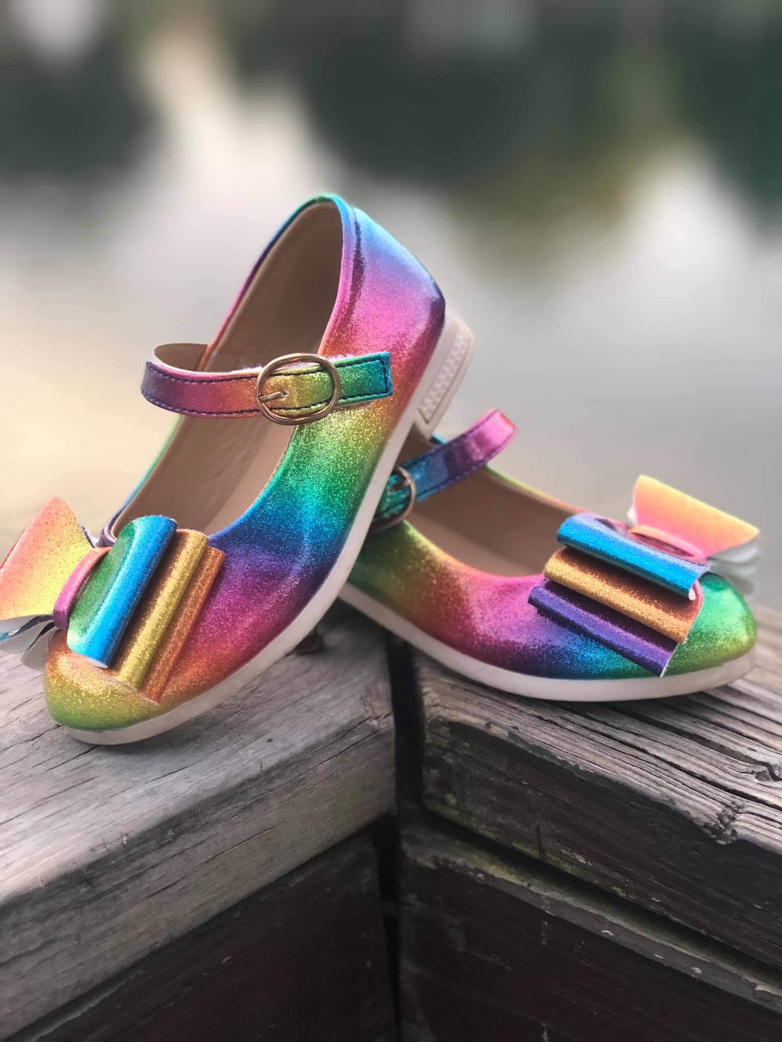 [Rainbow] Bow Shoes