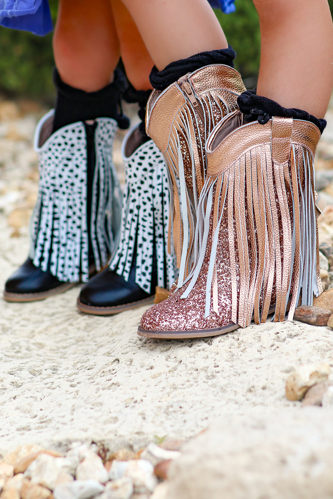 [Rose Gold] Cowboy Boots