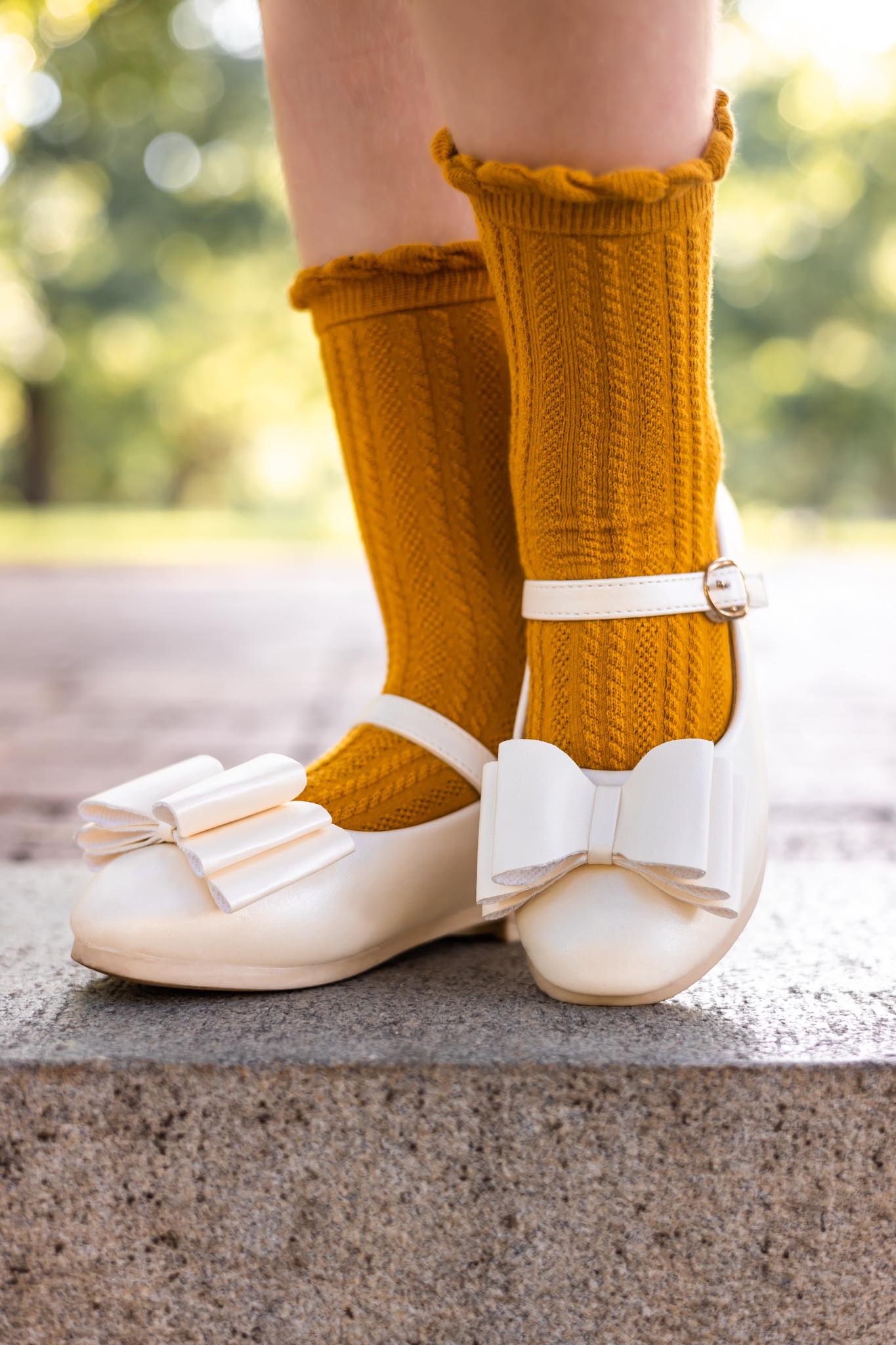 [Beige Shimmer 2.0] FLAWED Bow Shoes