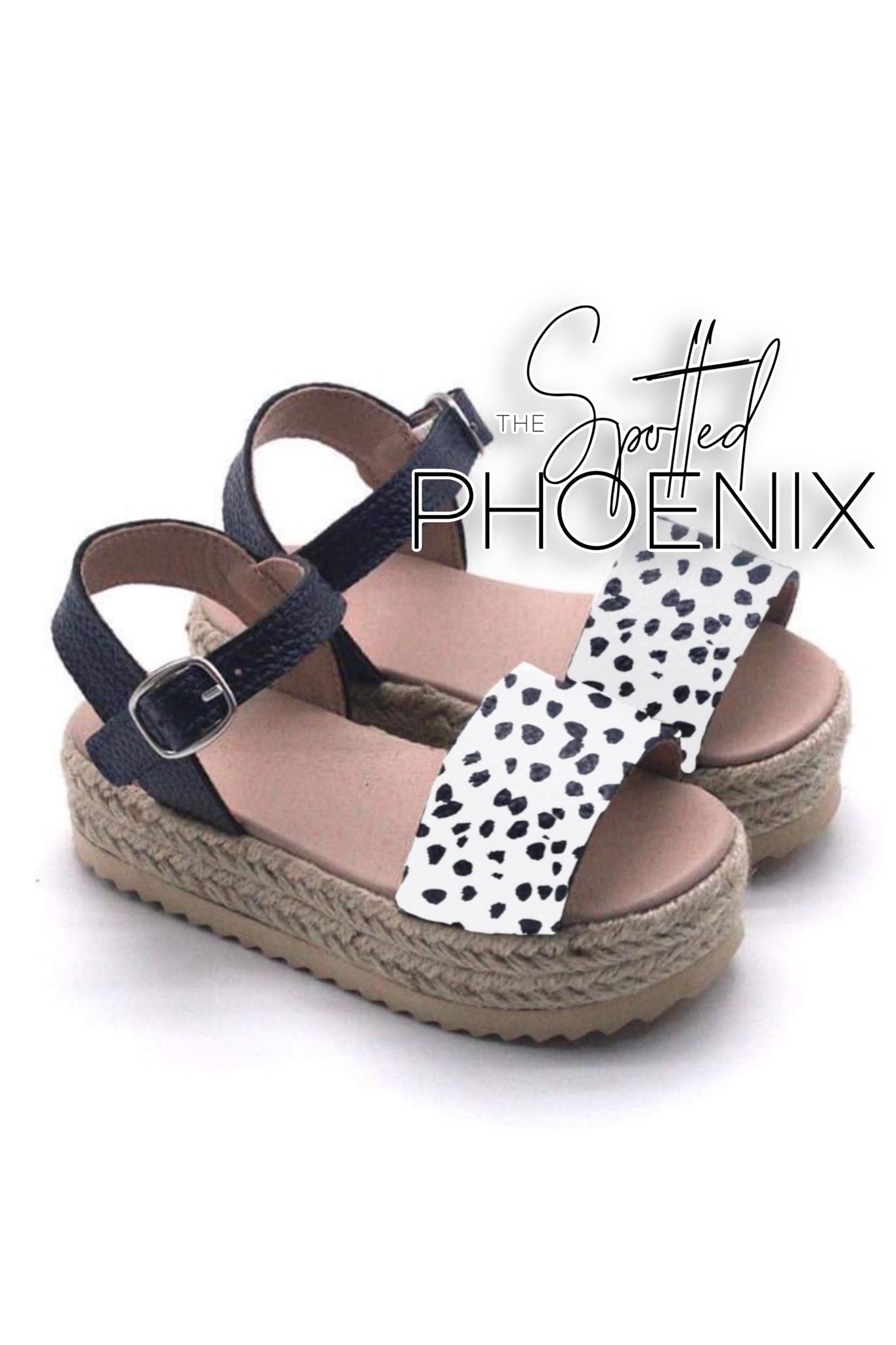 [B+W Dot] Espadrille Sandals