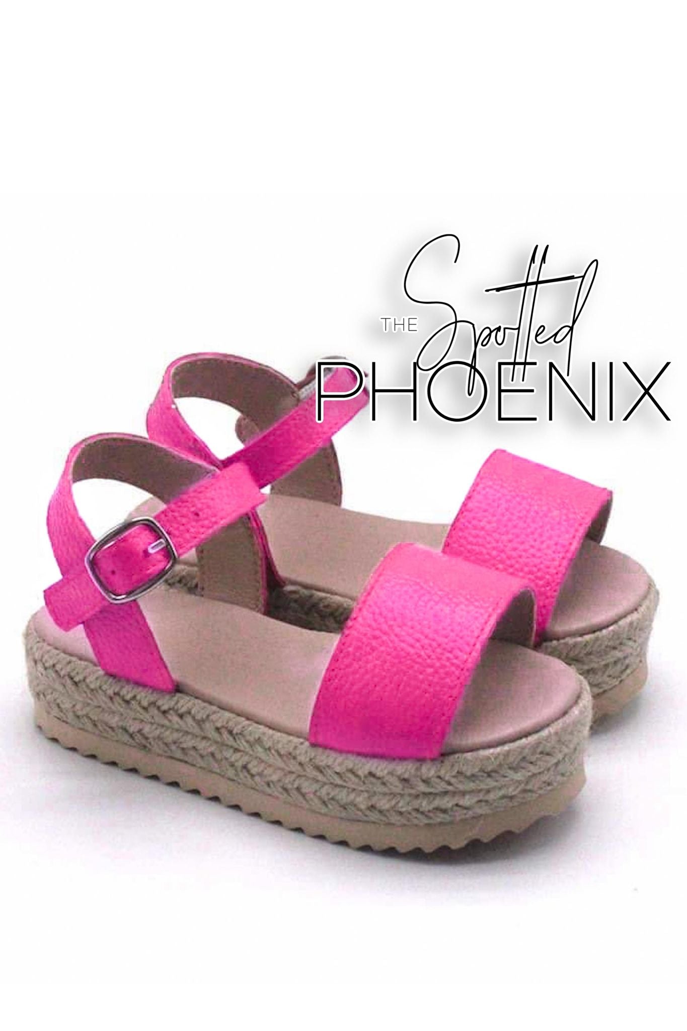 [Bright Pink] Espadrille Sandals