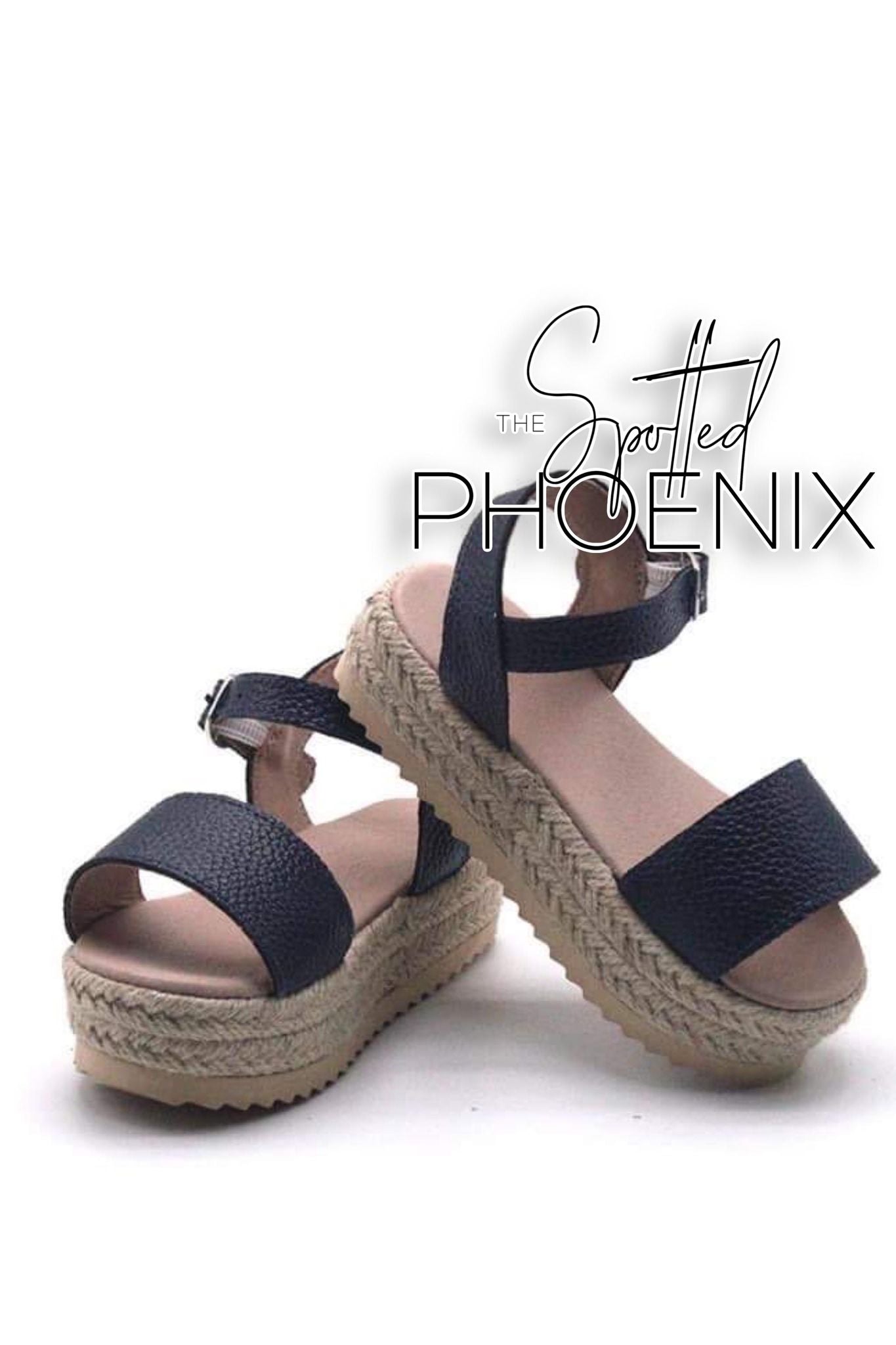 [Black] Espadrille Sandals