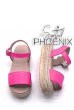 Load image into Gallery viewer, [Bright Pink] Espadrille Sandals
