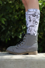 Load image into Gallery viewer, [Black + White Stripe] Boots

