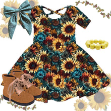 Load image into Gallery viewer, [You're The Sunflower] Twirl Dress
