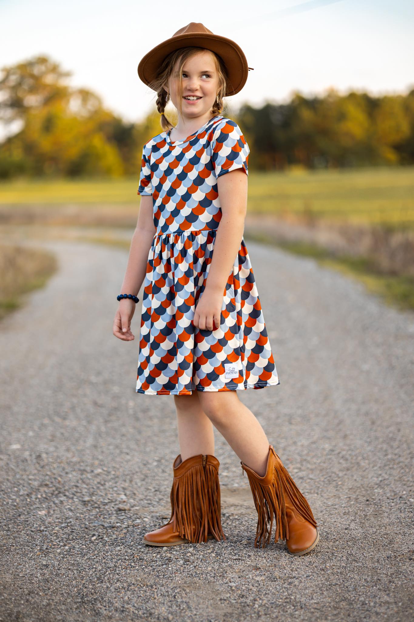 [Camel] Fringe Cowboy Boots