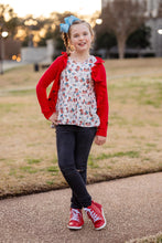 Load image into Gallery viewer, [Red] High Low Ruffle Cardi
