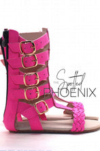 Load image into Gallery viewer, [Magenta] Gladiator Sandals
