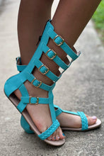 Load image into Gallery viewer, [Turquoise] Gladiator Sandals
