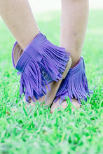 Load image into Gallery viewer, [Purple] Fringe Sandals
