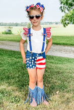 Load image into Gallery viewer, [Stars + Stripes] Fringe Cowboy Boots
