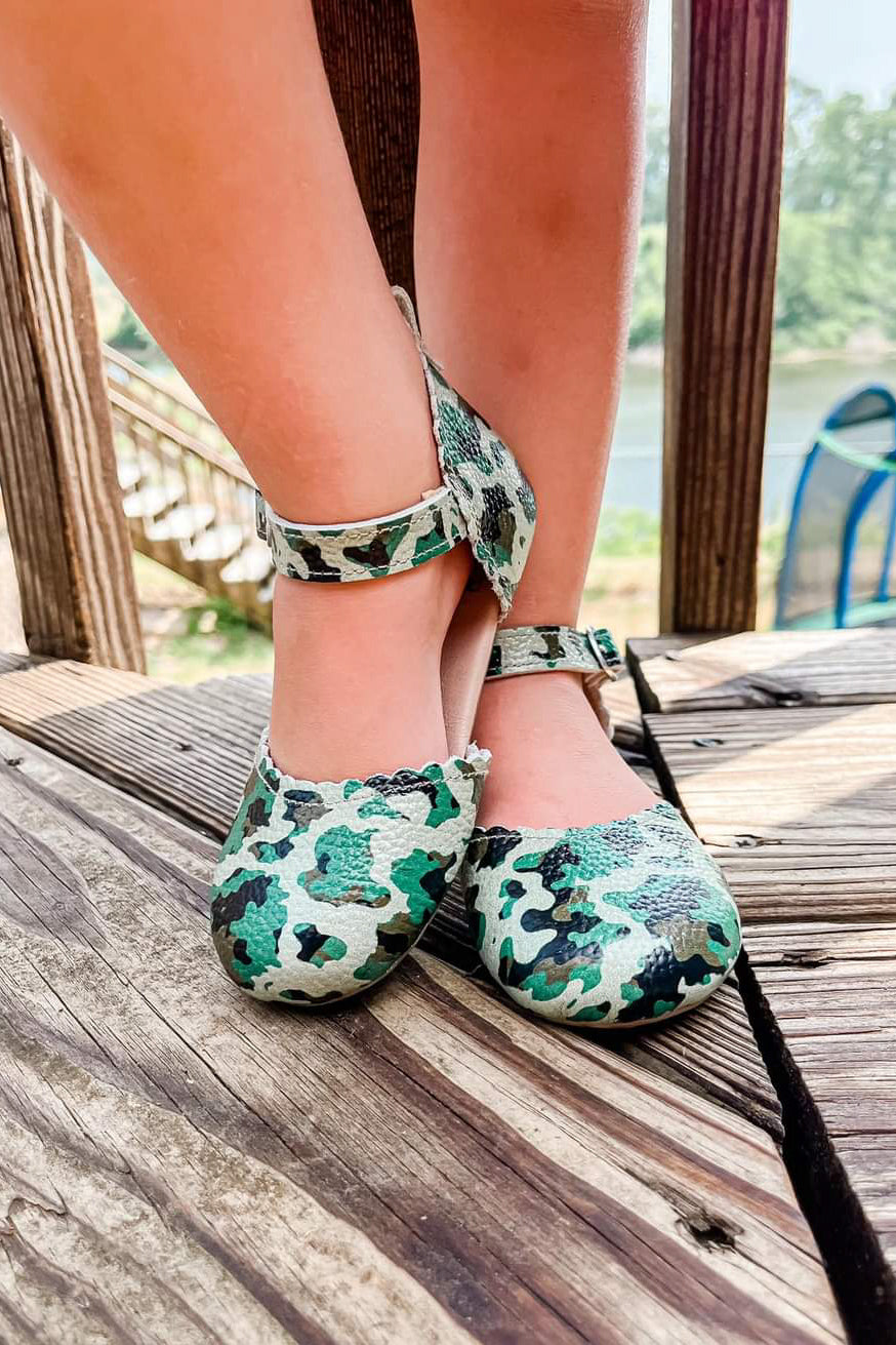 [Camo] Open Ballet Flats