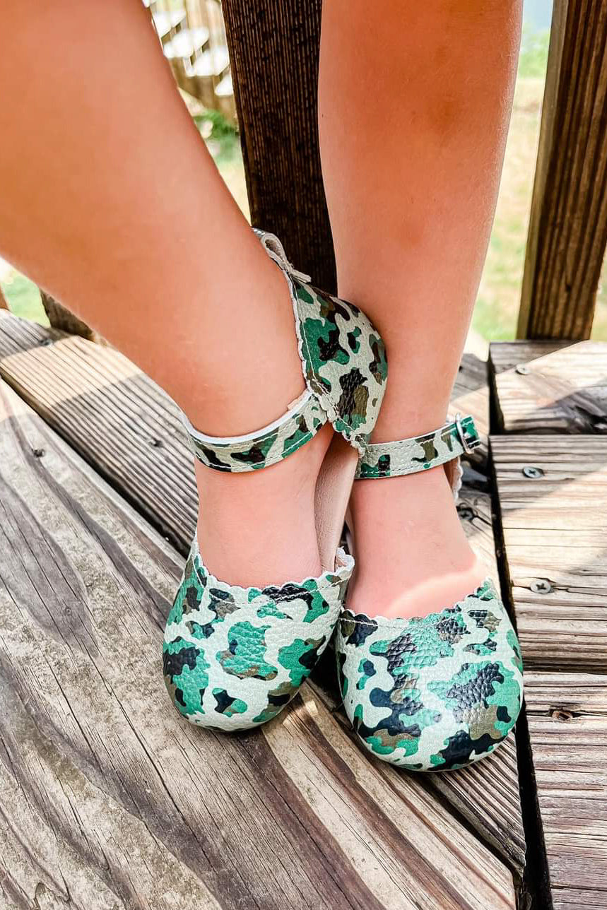 [Camo] Open Ballet Flats