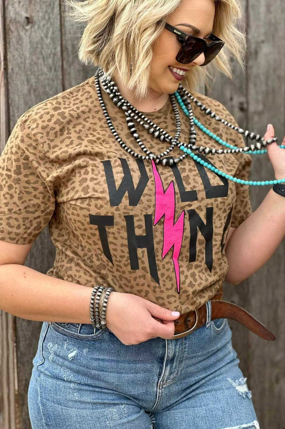 [Wild Thing] Leopard Tee Shirt