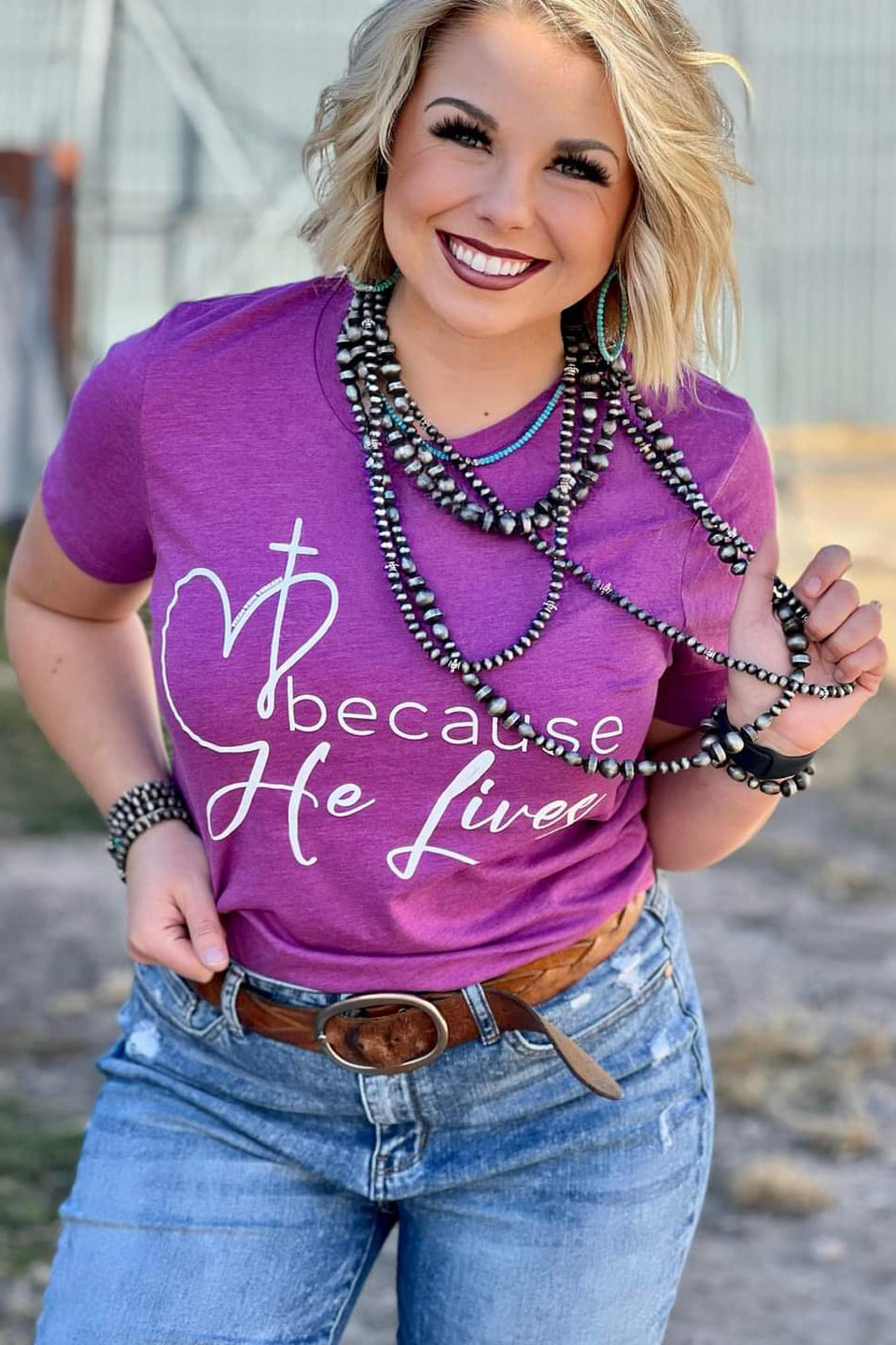 [Because He Lives] Tee Shirt