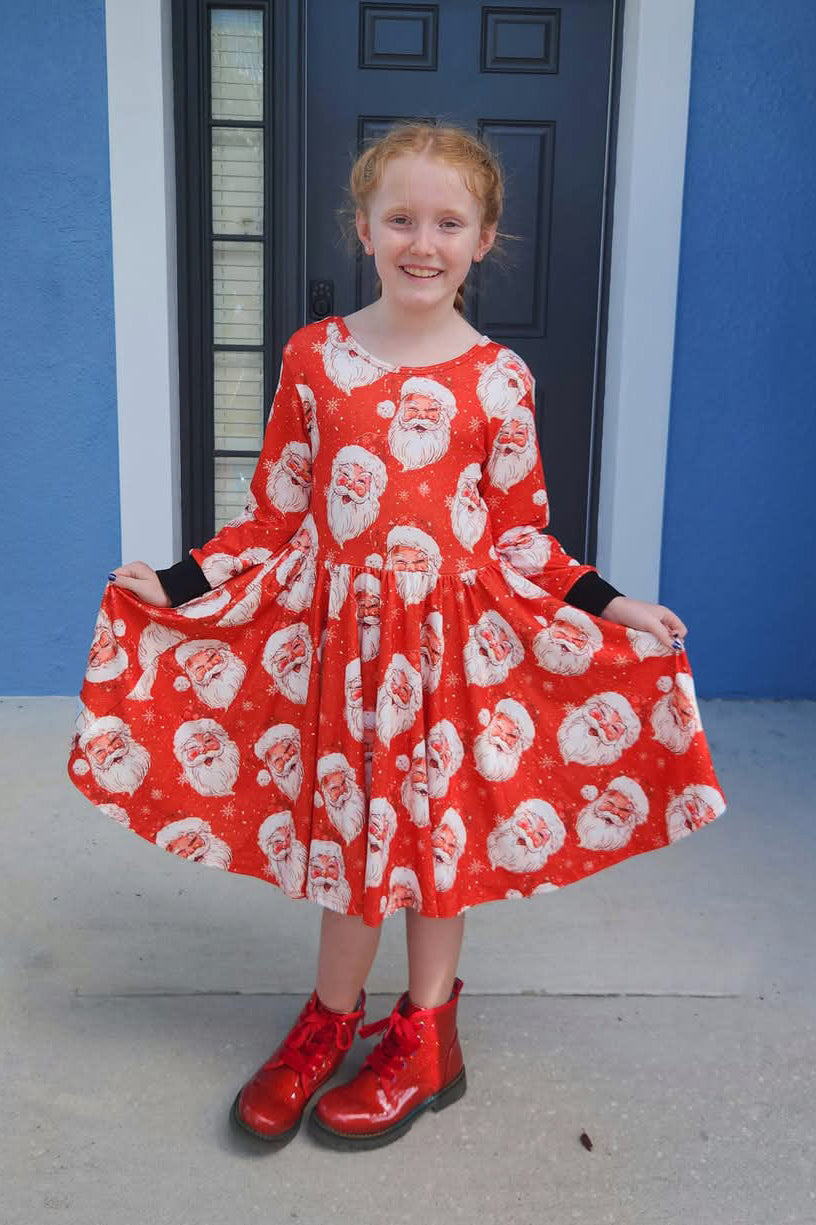 [Jolly Ol' St. Nick] Twirl Dress or Raglan