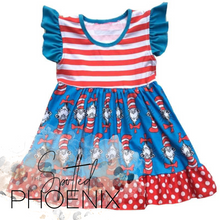 Load image into Gallery viewer, [Cat in the Hat] Flutter Dress
