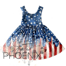 Load image into Gallery viewer, [RWB Drip] Twirl Dress
