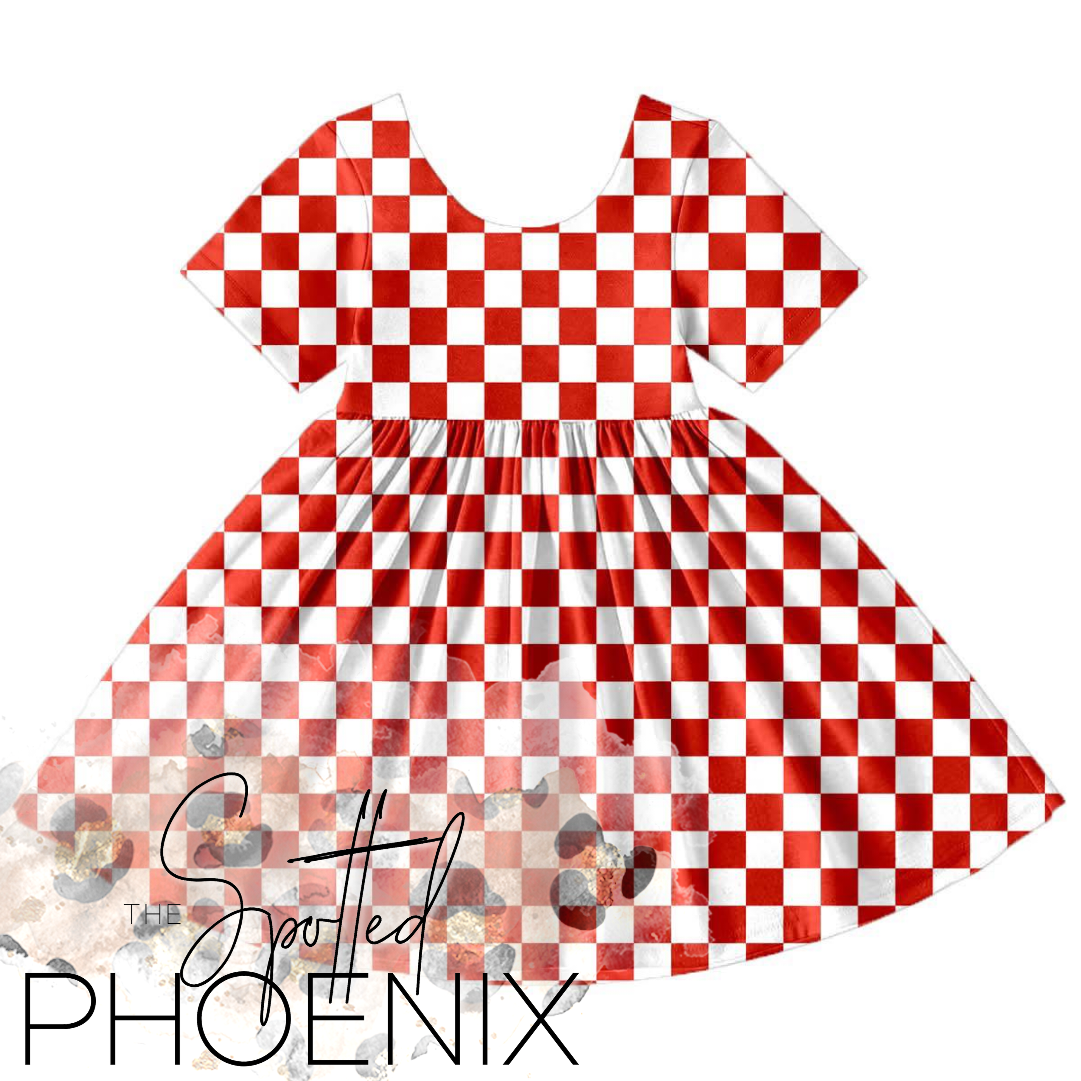 [Red Checkered] Twirl Dress