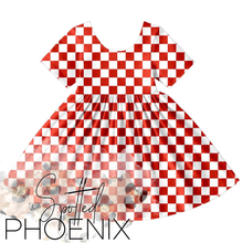 Load image into Gallery viewer, [Red Checkered] Twirl Dress
