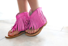 Load image into Gallery viewer, [Magenta] Fringe Sandals

