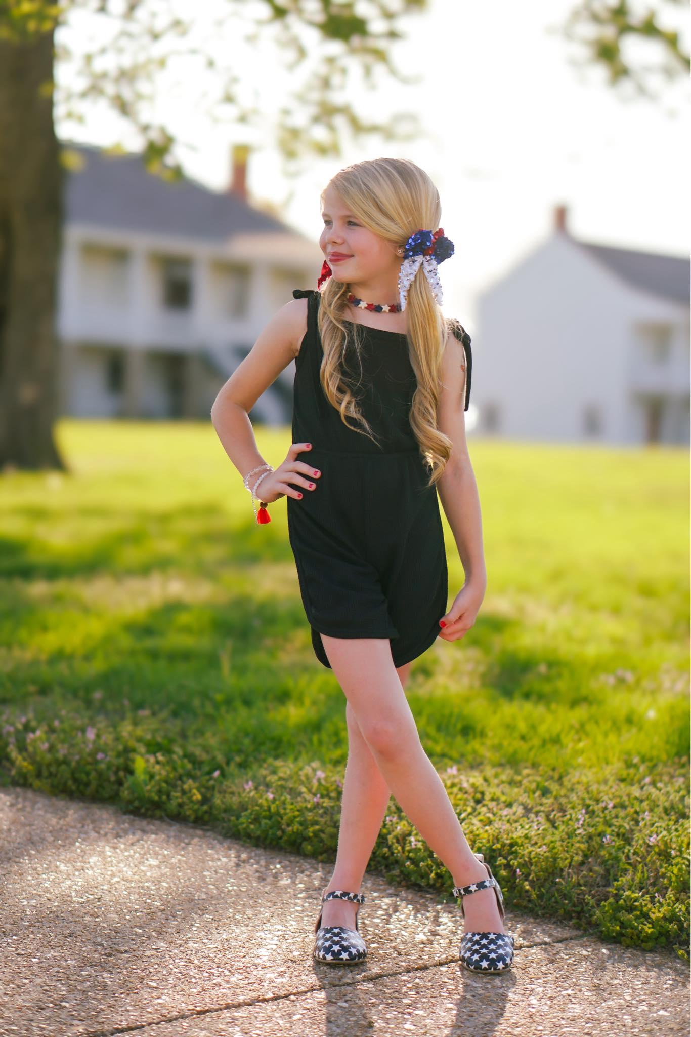 [B+W Stars] Open Ballet Flats