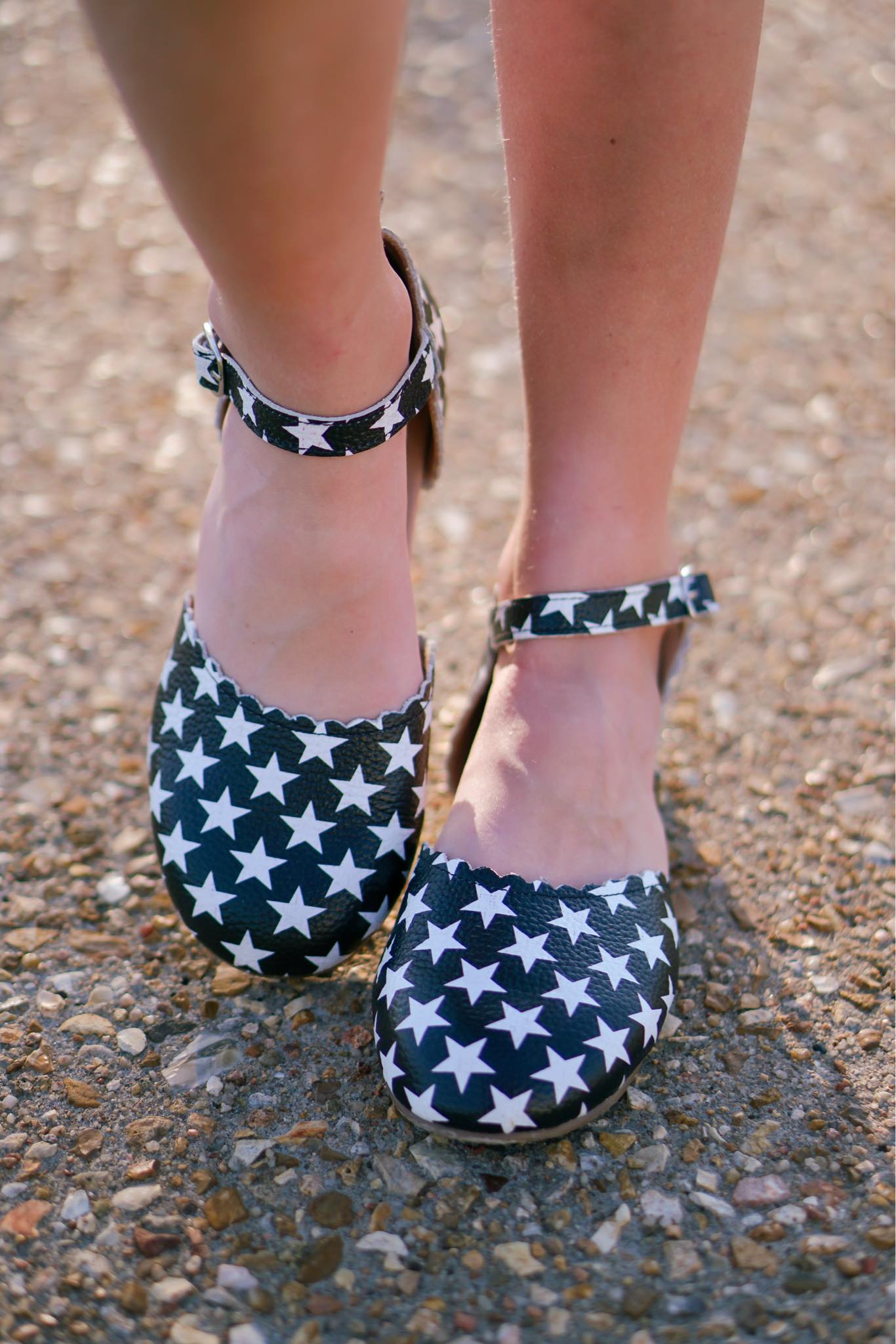 [B+W Stars] Open Ballet Flats
