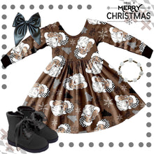 Load image into Gallery viewer, [Groovy Santa] Twirl Dress
