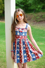 Load image into Gallery viewer, [American Dream] Dress w/ Tie Straps + Faux Sequins

