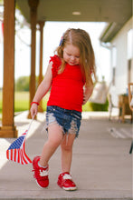 Load image into Gallery viewer, [Solid Red] Ruffle Tank
