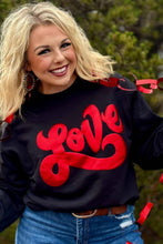 Load image into Gallery viewer, [LOVE] Metallic Puff Sweatshirt
