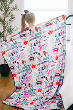 Load image into Gallery viewer, [Rainbow Swiftie Collage] T. Swift Eras Blanket
