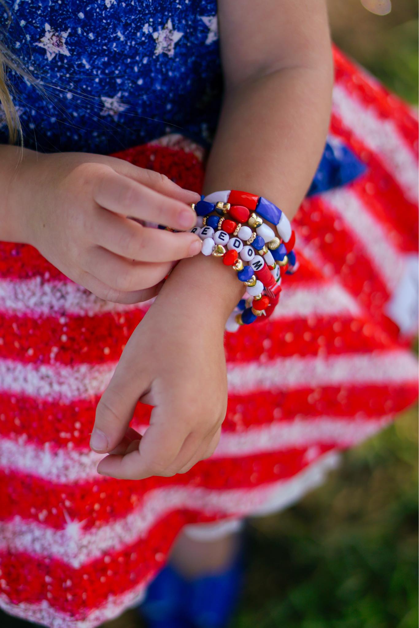 Freedom Stacked Bracelet The Spotted Phoenix LLC freedom-stacked-bracelet-the-spotted-phoenix-llc