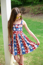 Load image into Gallery viewer, [American Dream] Dress w/ Tie Straps + Faux Sequins
